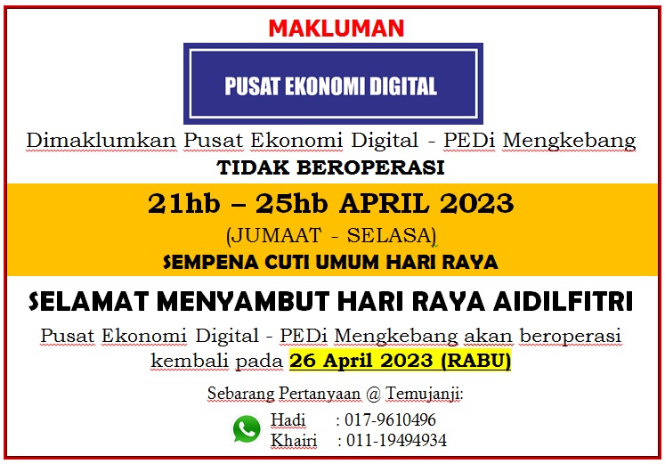 CUTI HARI RAYA AIDILFITRI 2023