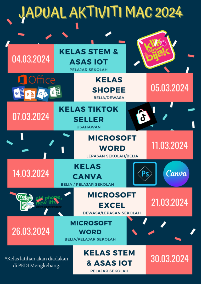 JADUAL AKTIVITI MAC 2023
