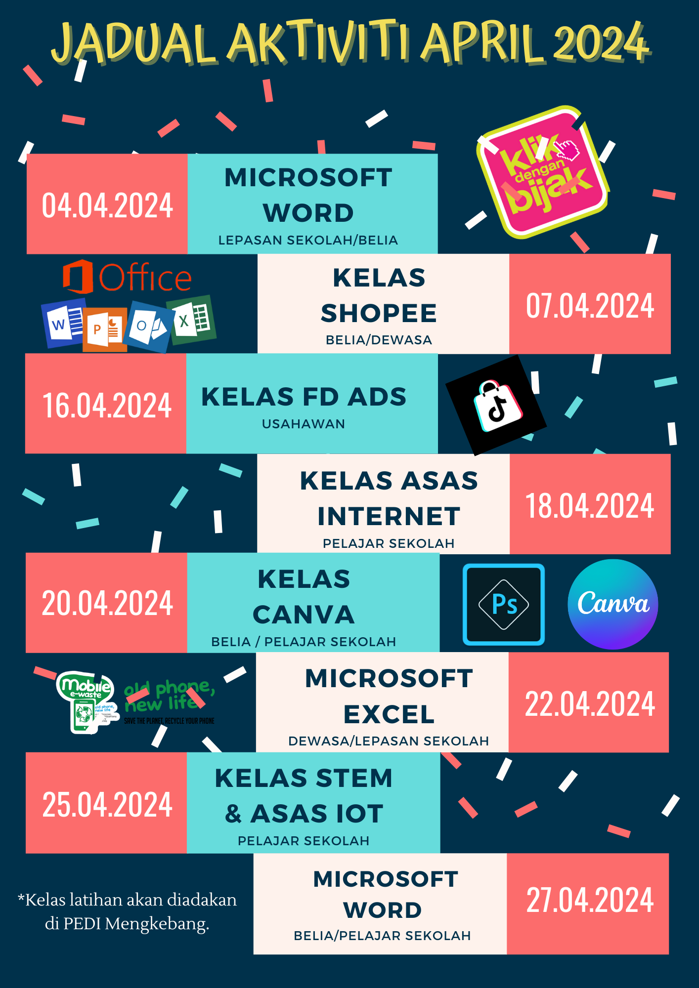 JADUAL AKTIVITI APRIL 2024