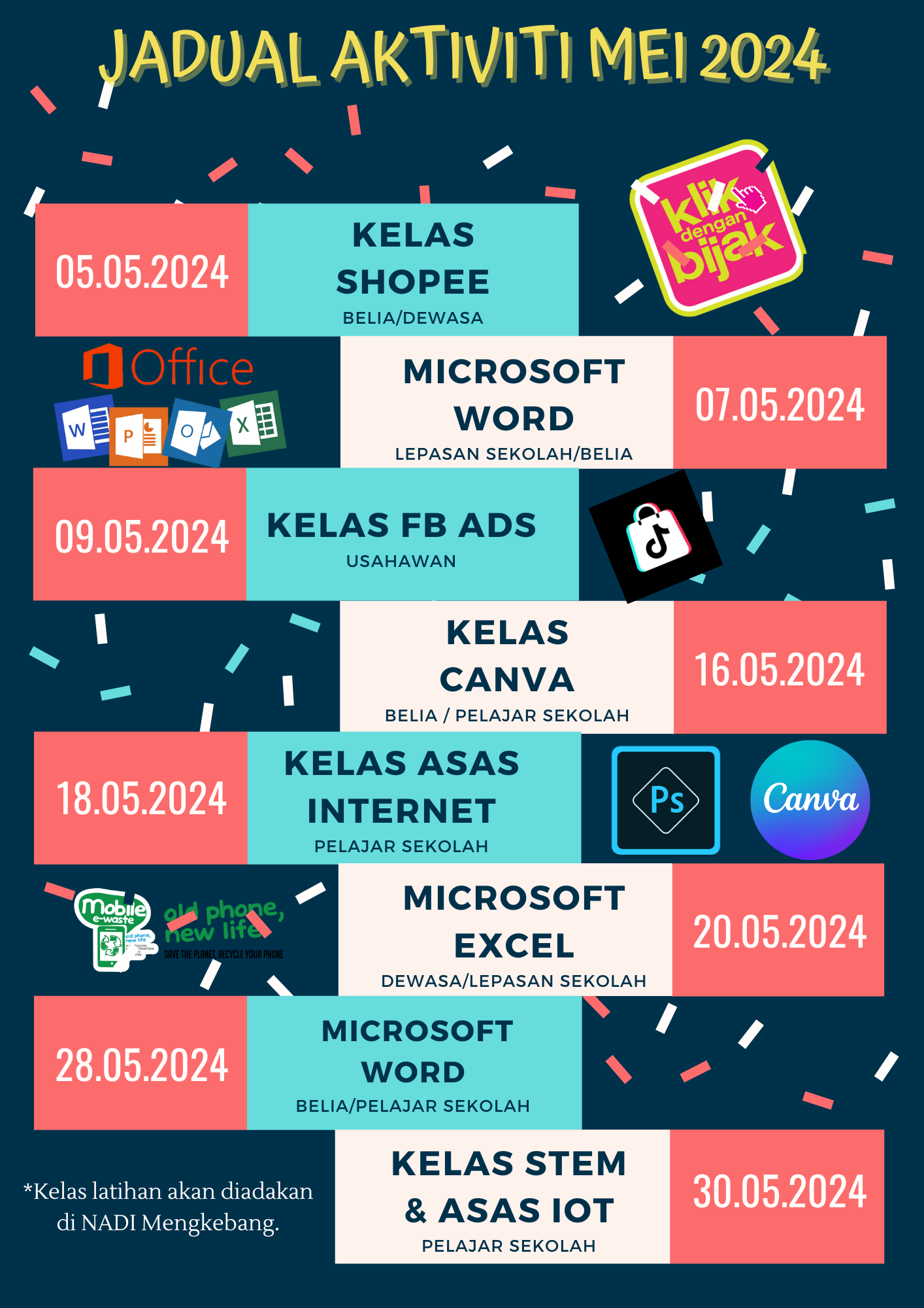 JADUAL AKTIVITI MEI 2024