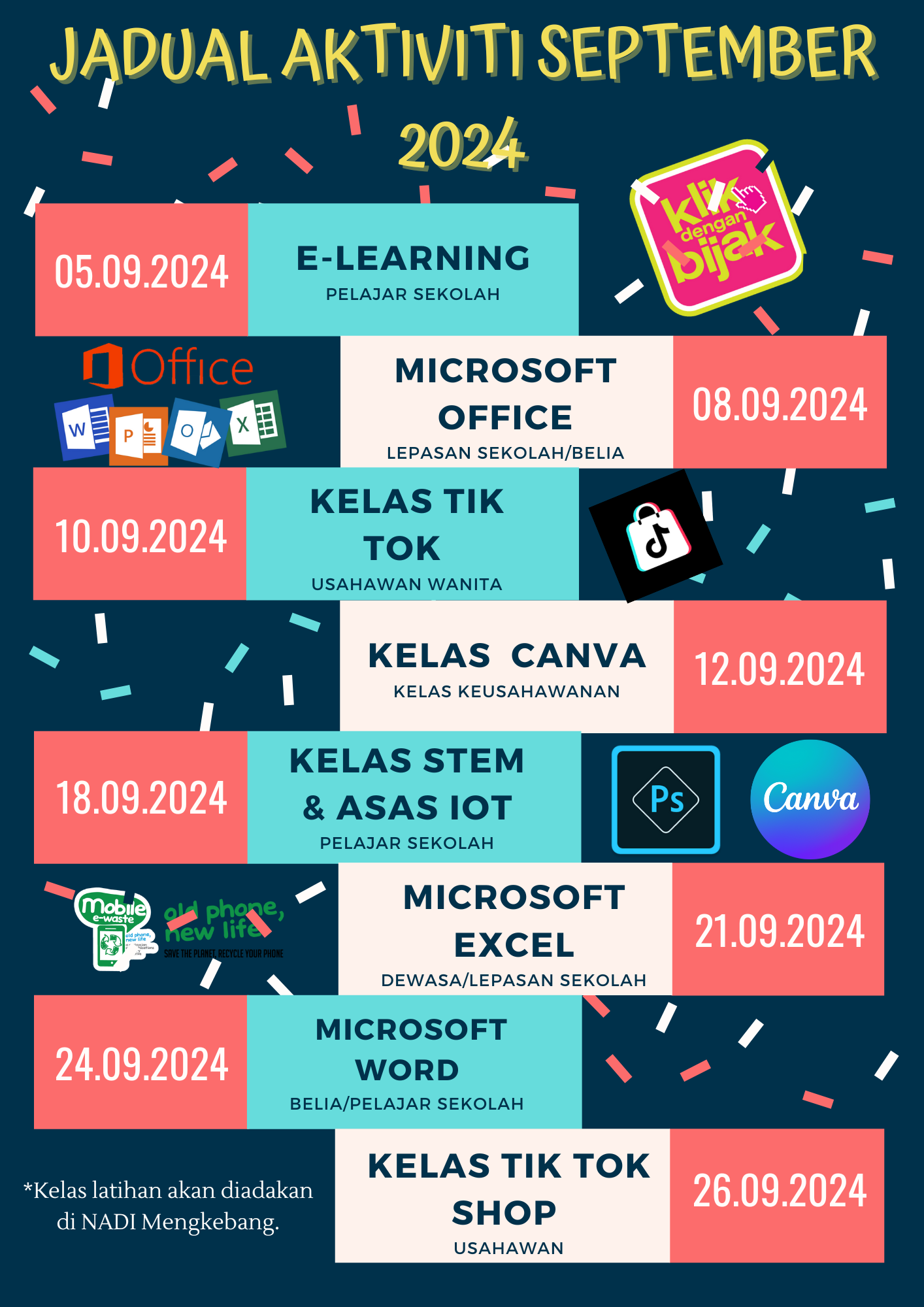 JADUAL AKTIVITI SEPTEMBER 2024